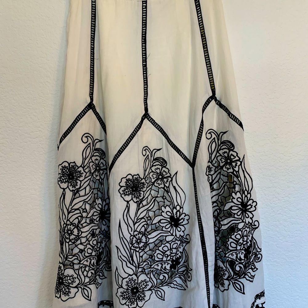 Akemi + Kin Anthropologie black and white skirt - Picture 4 of 8